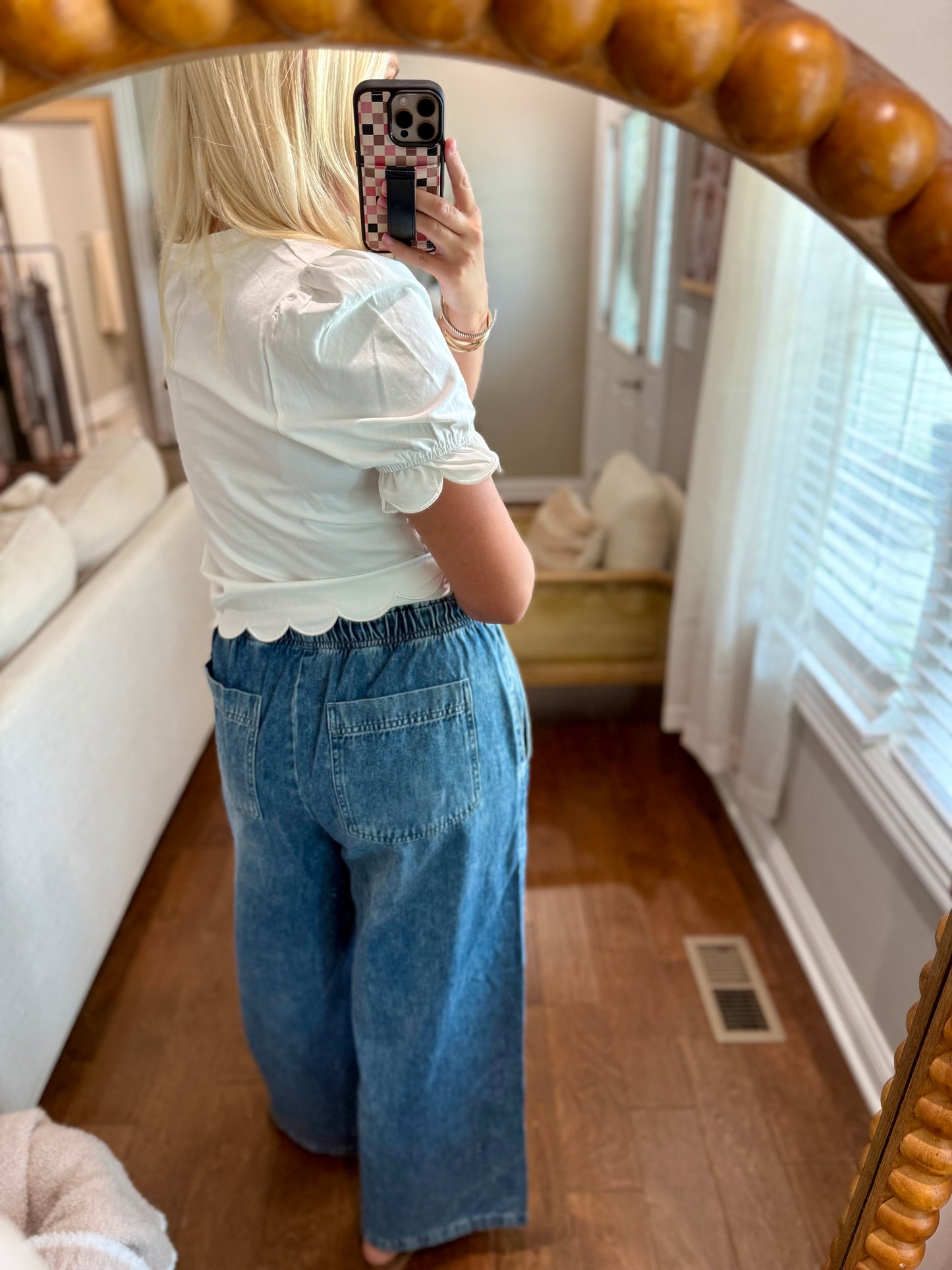 Wide Leg Drawstring Pants