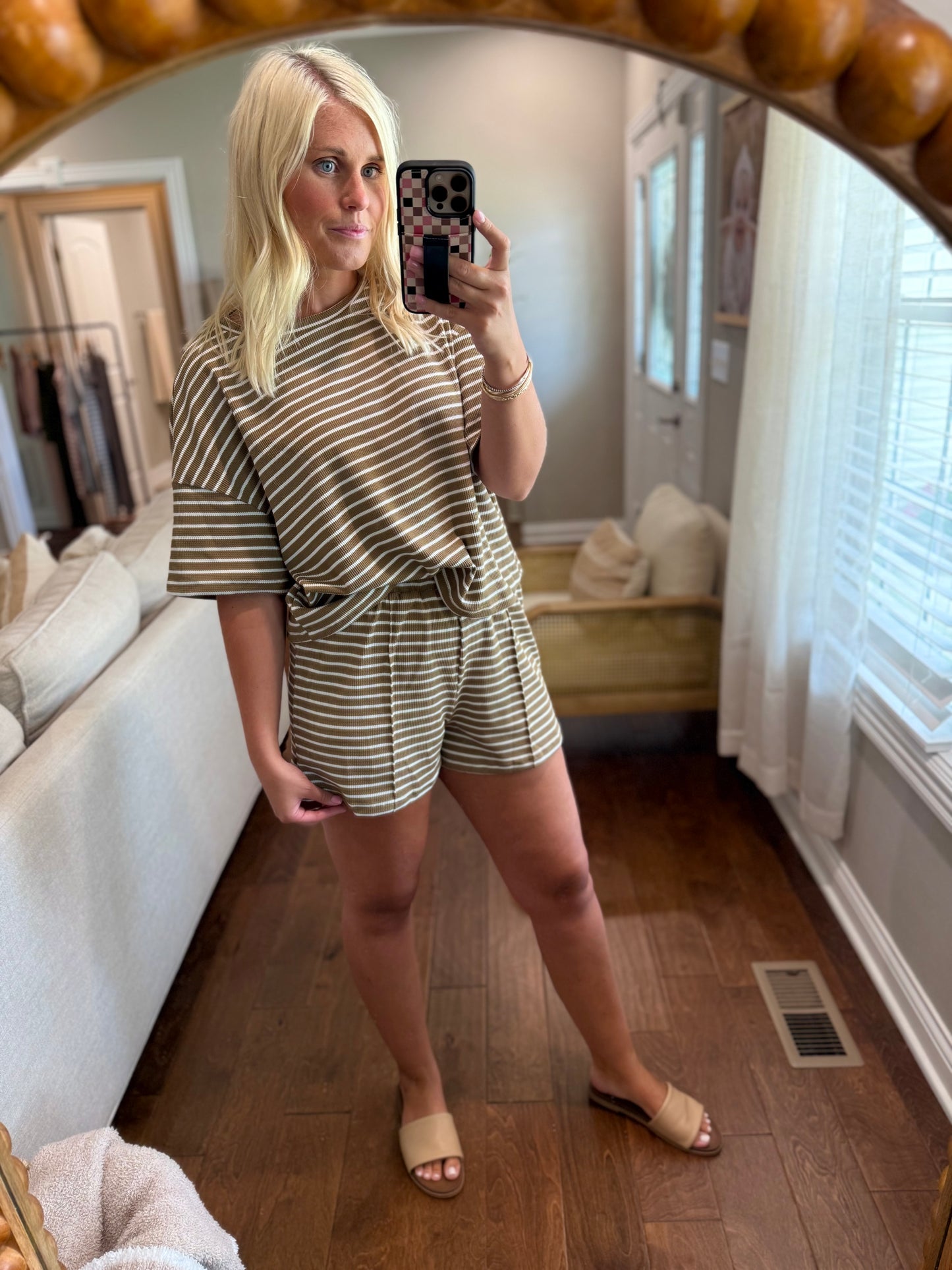 Knit Striped Set