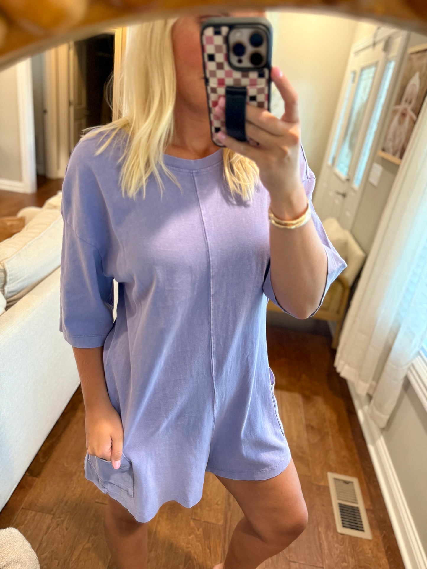 Purple Oversized Romper