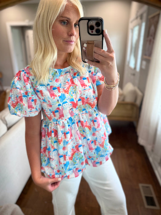 Parisian Babydoll Top