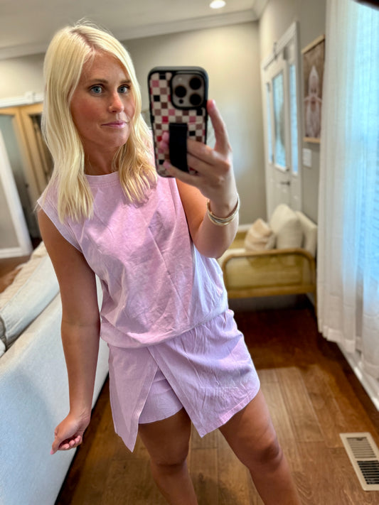 Purple Top & Skort
