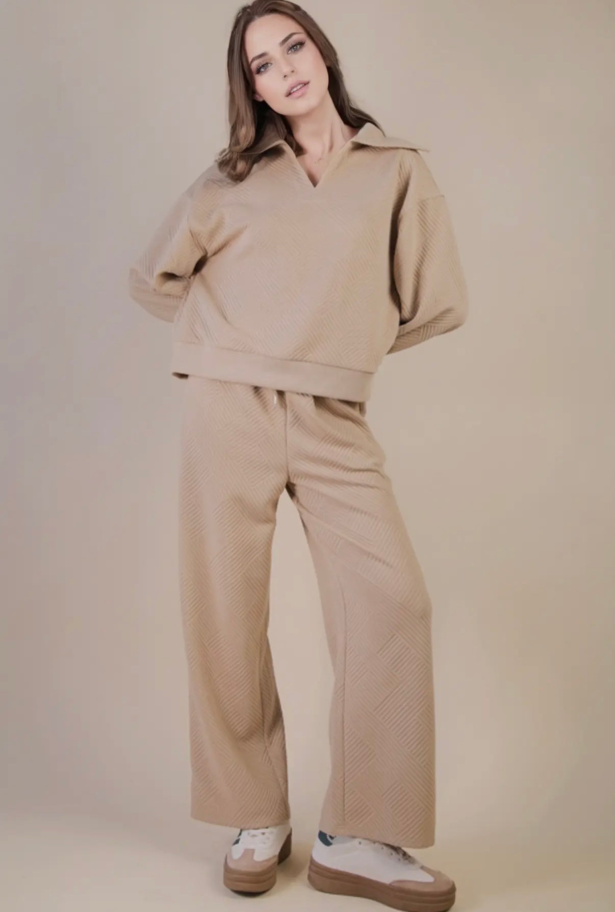 Taupe Knit Set