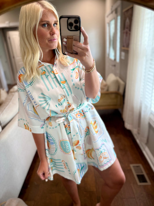Tropical Oversized Romper