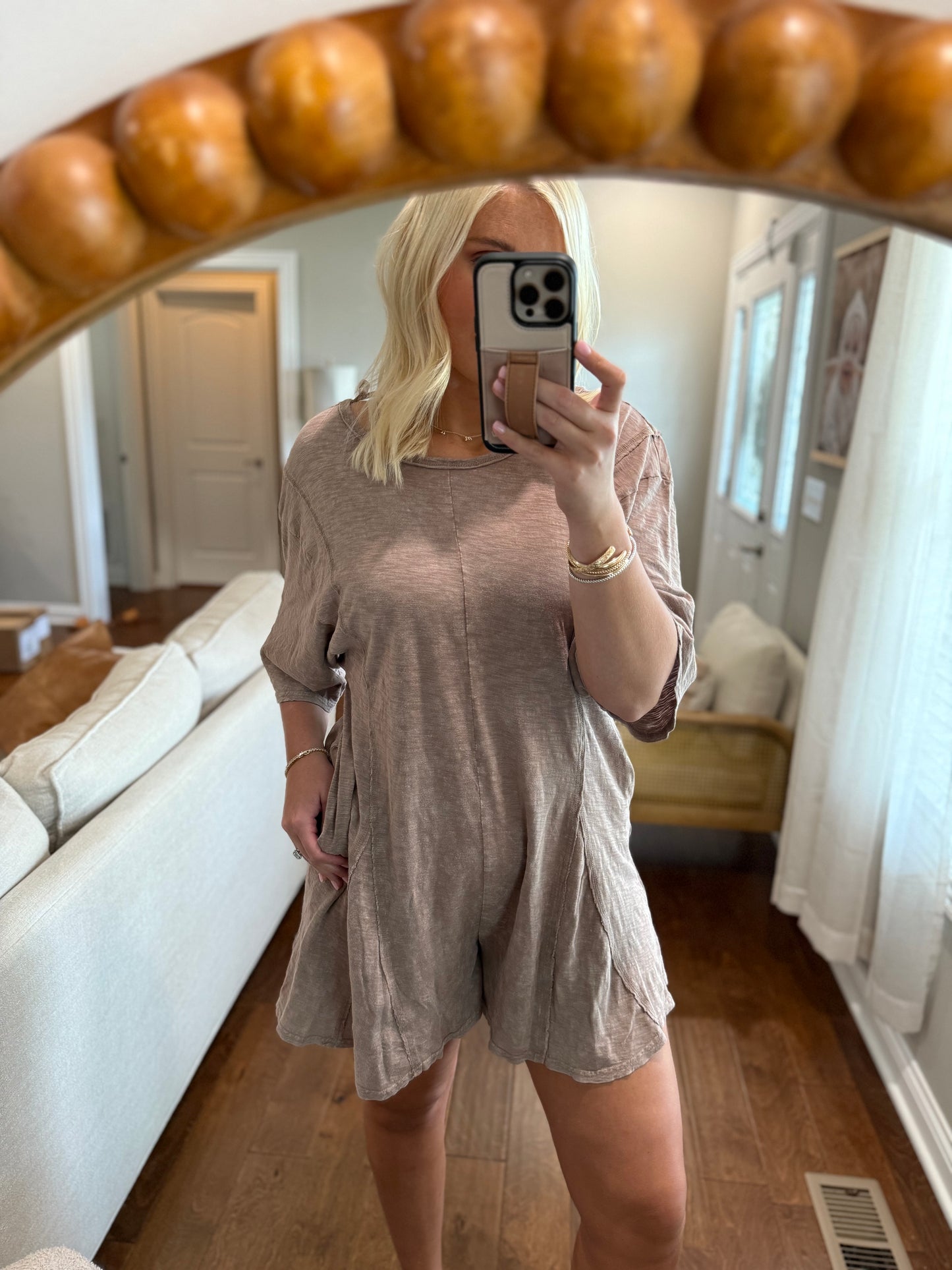 Mocha Knit Romper