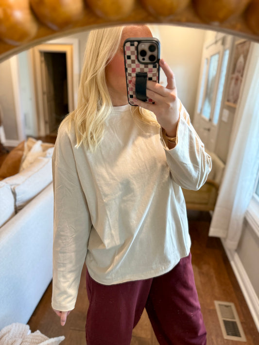 Basic Long Sleeve- Sand