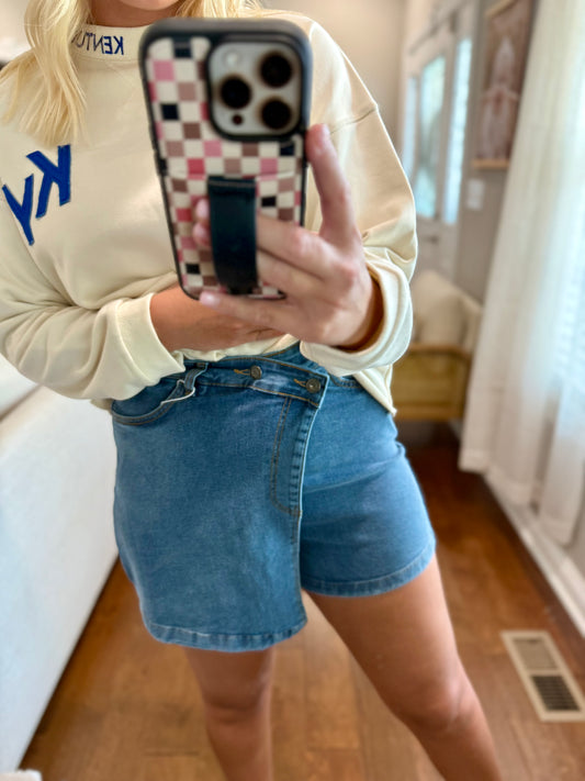 Denim Skort