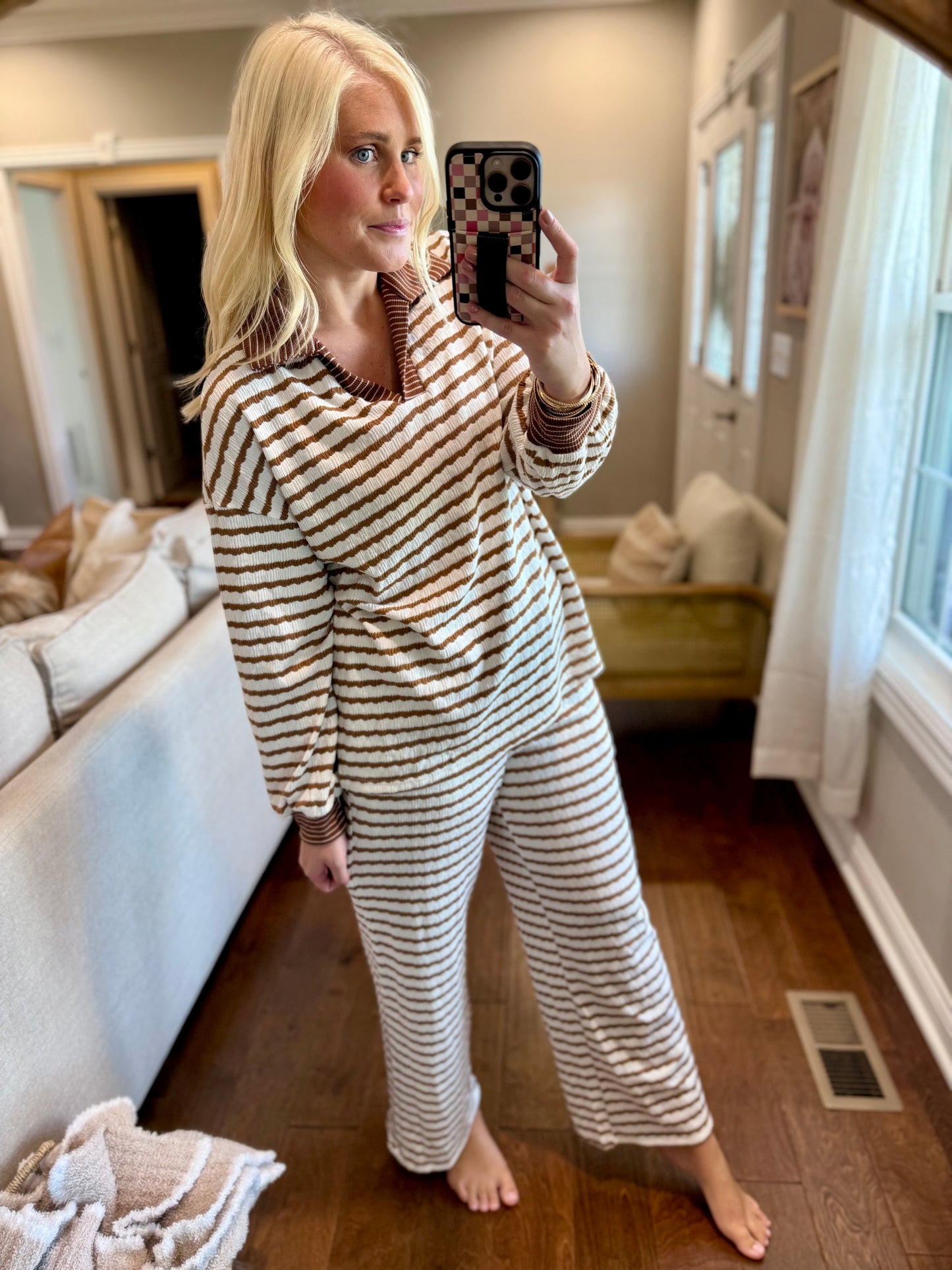 Striped Textured Set