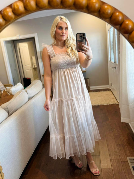 Tiered Midi Dress