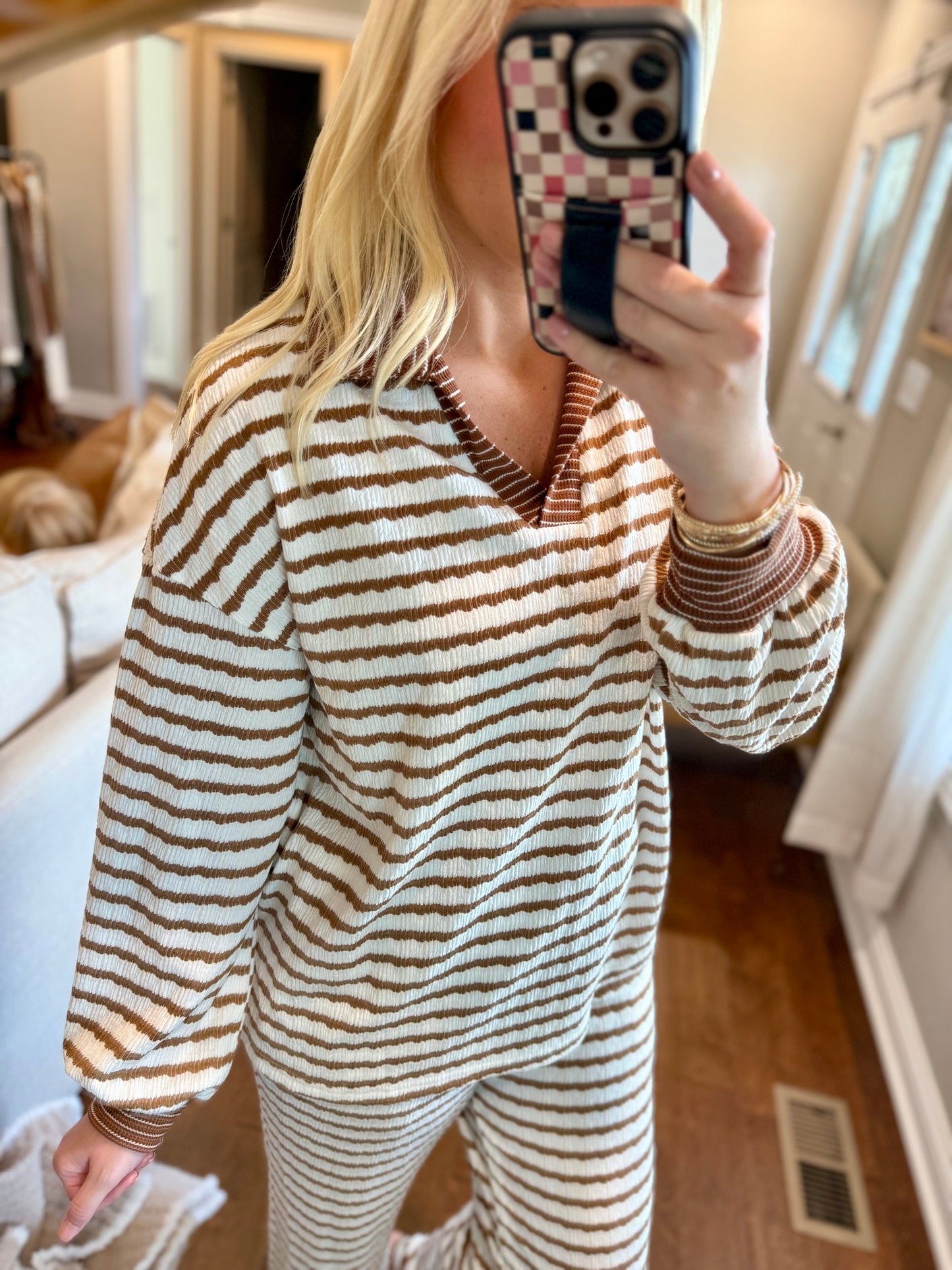 Striped Textured Set