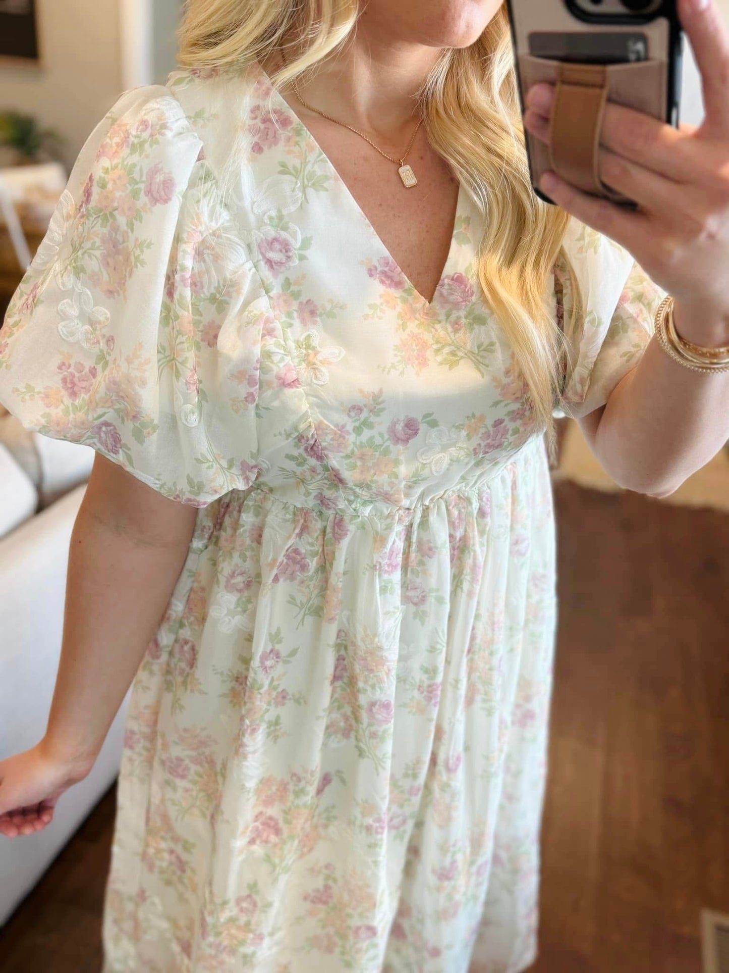 Textured Bubble Midi Dress