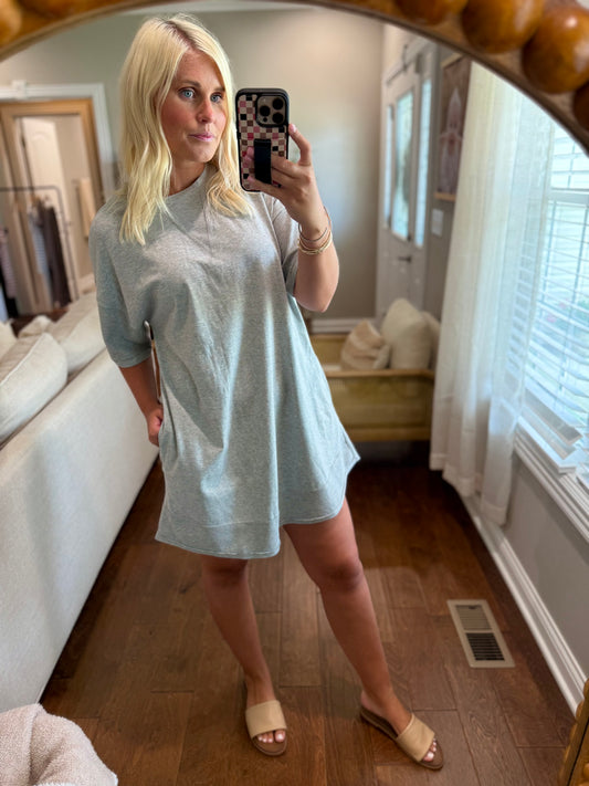 Grey T-Shirt Dress