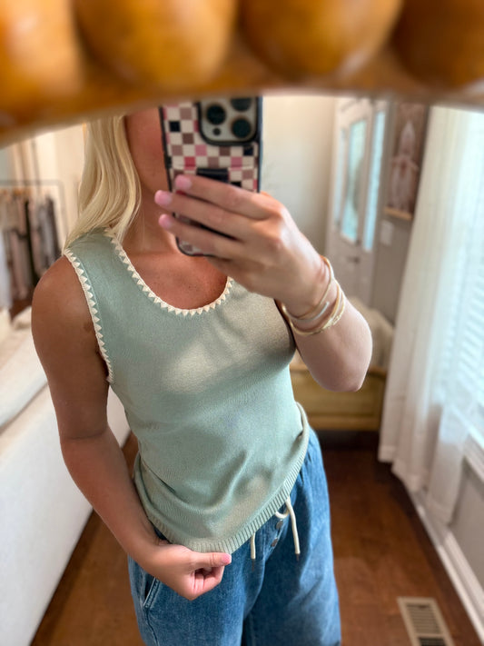 Sage Sweater Tank