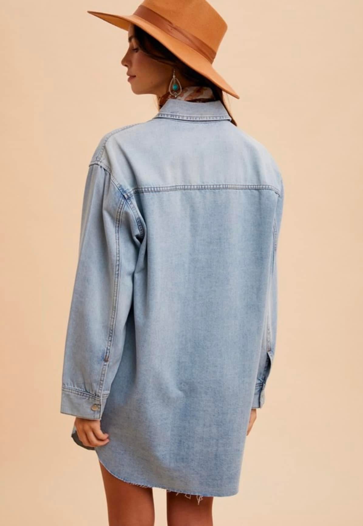 Denim Button Down Dress