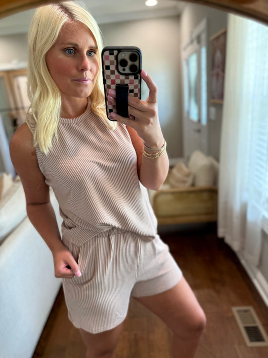 Ribbed Tank Set