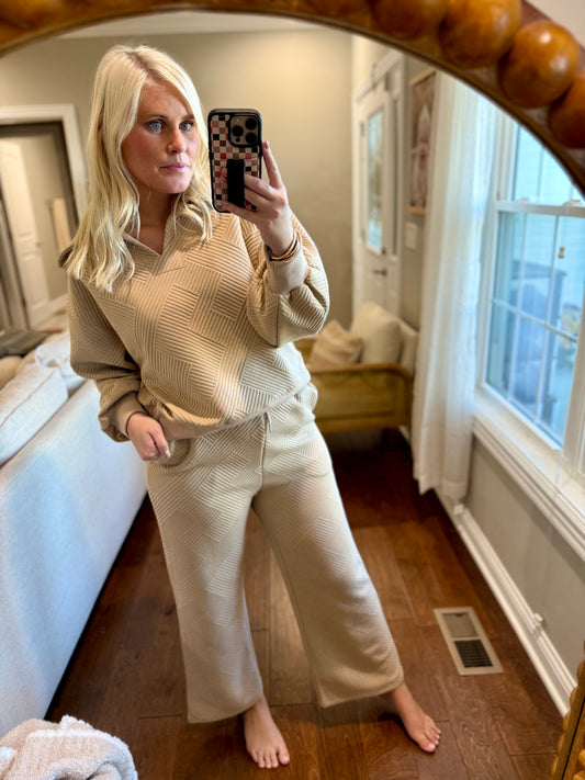 Taupe Knit Set