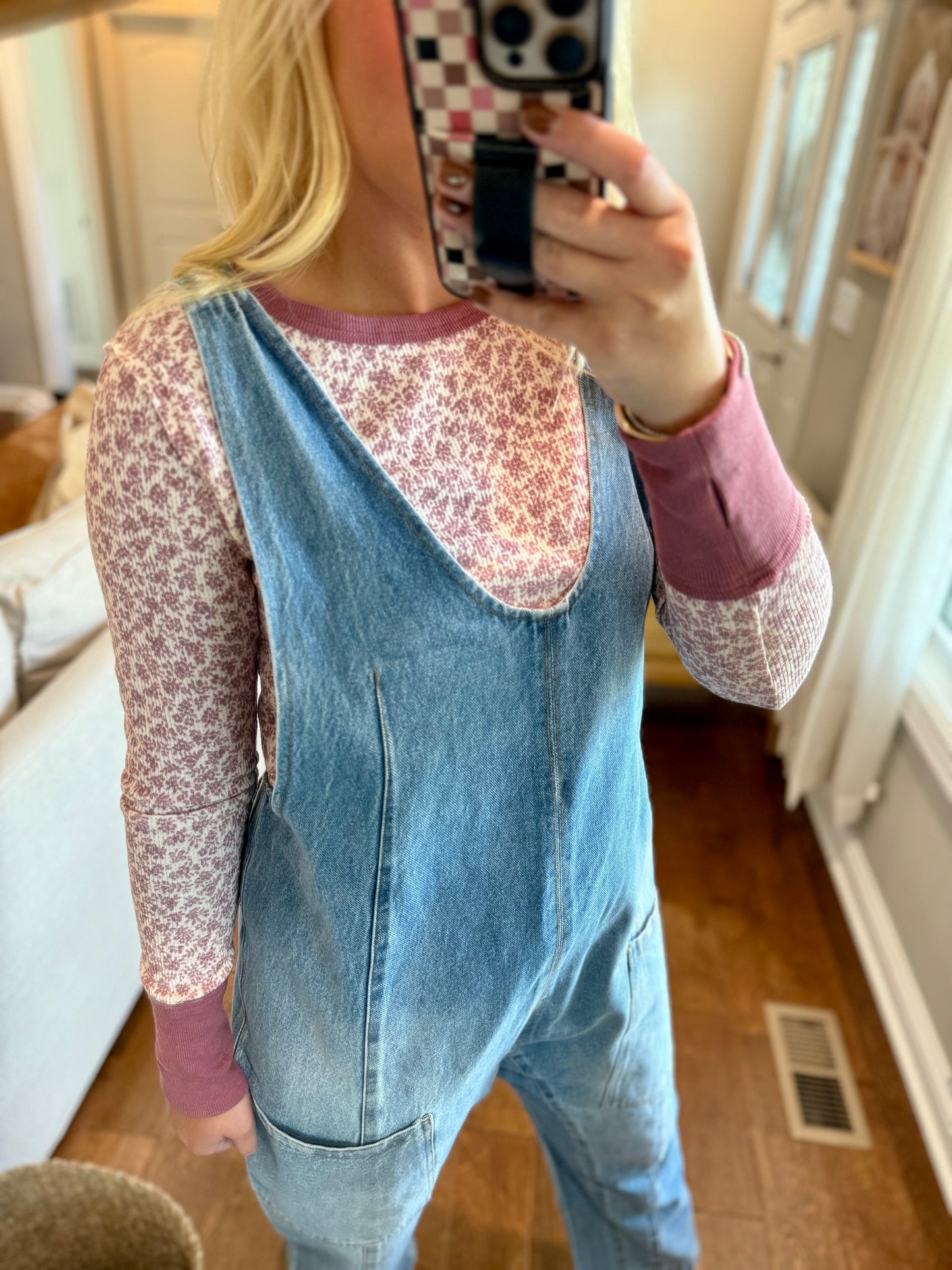 Denim Barrel Jumpsuit