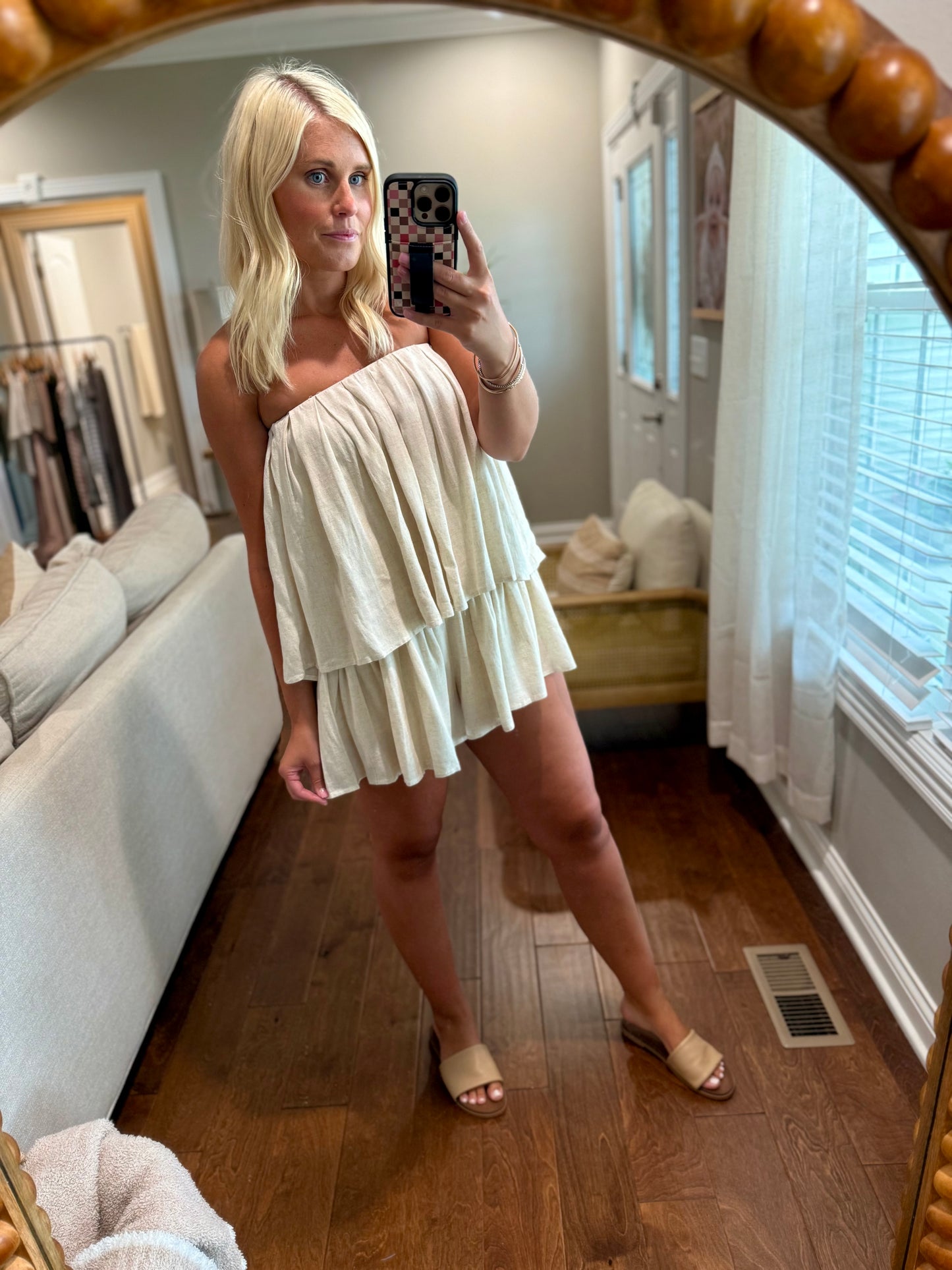 Linen Blend Romper