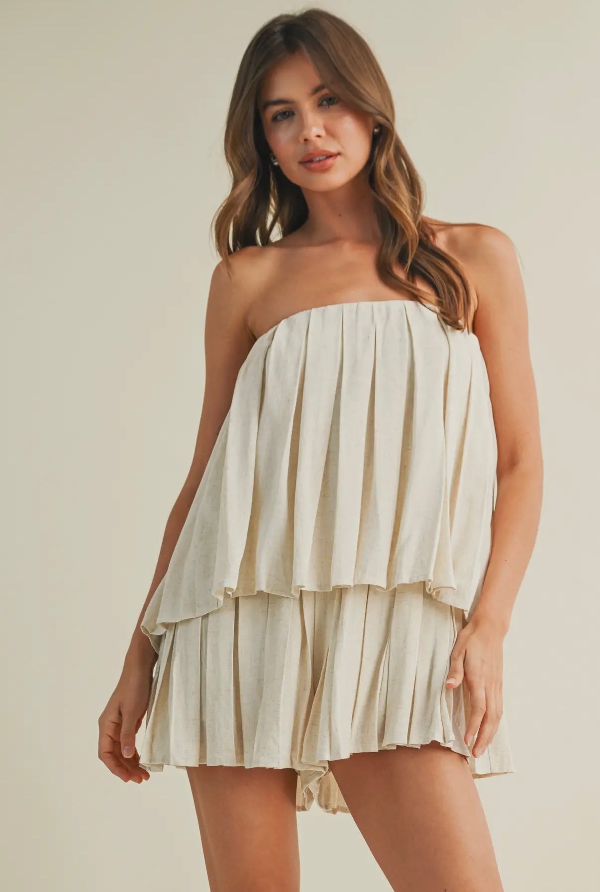 Linen Blend Romper