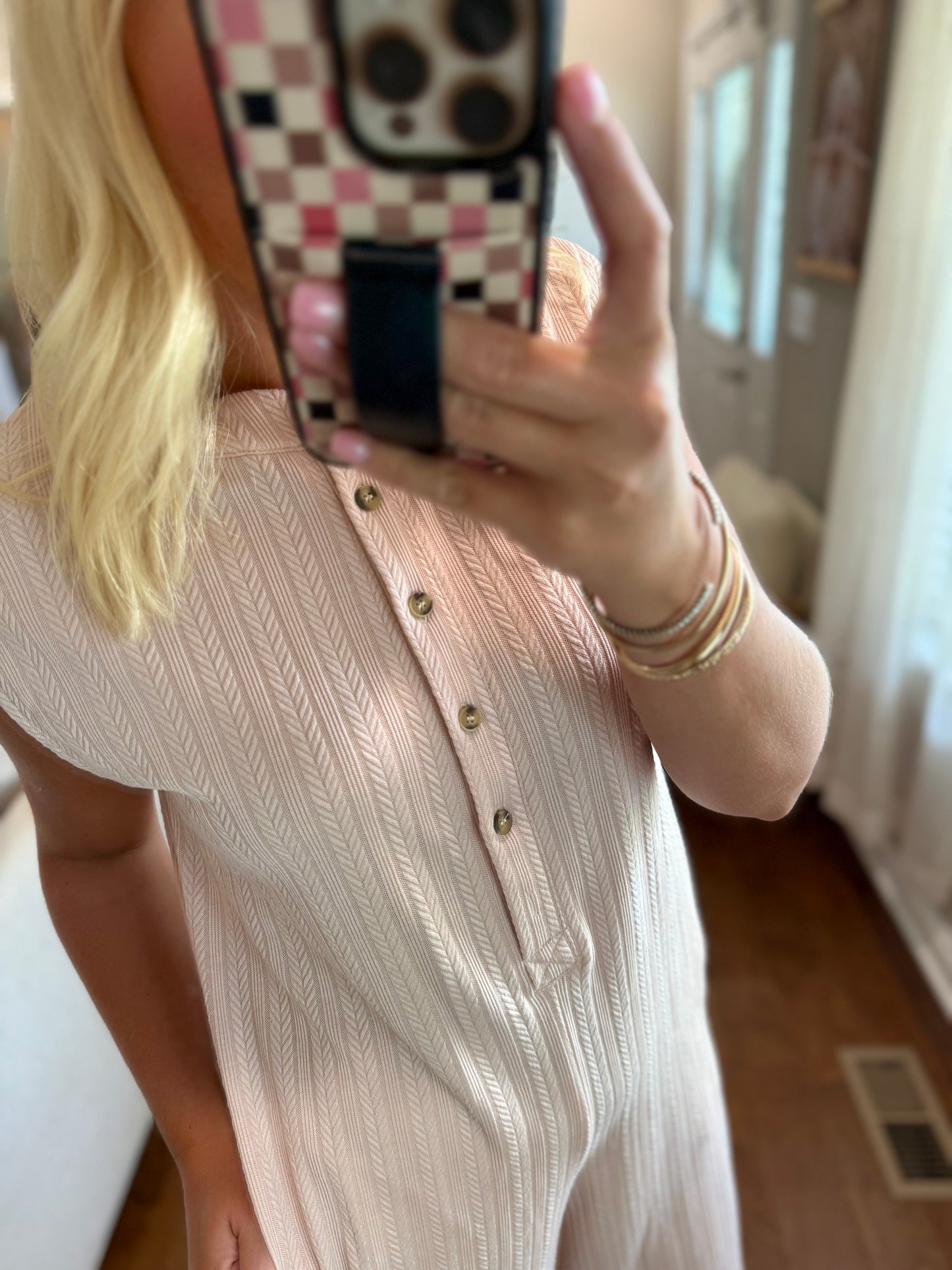 Nude Wide Leg Jumpsuit