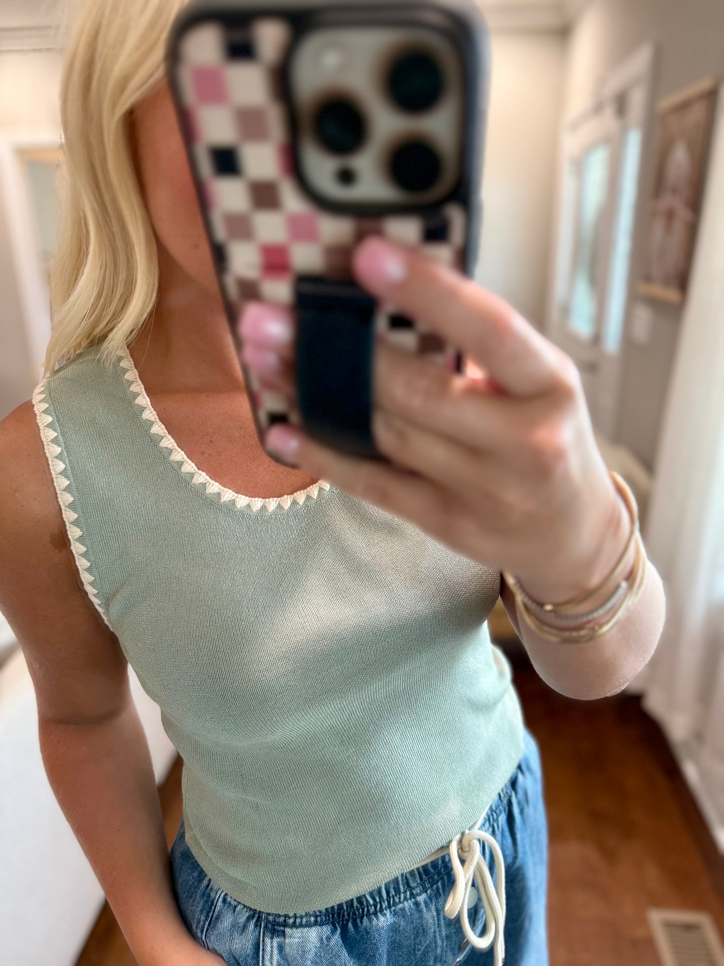 Sage Sweater Tank