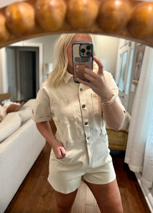Denim Utility Romper