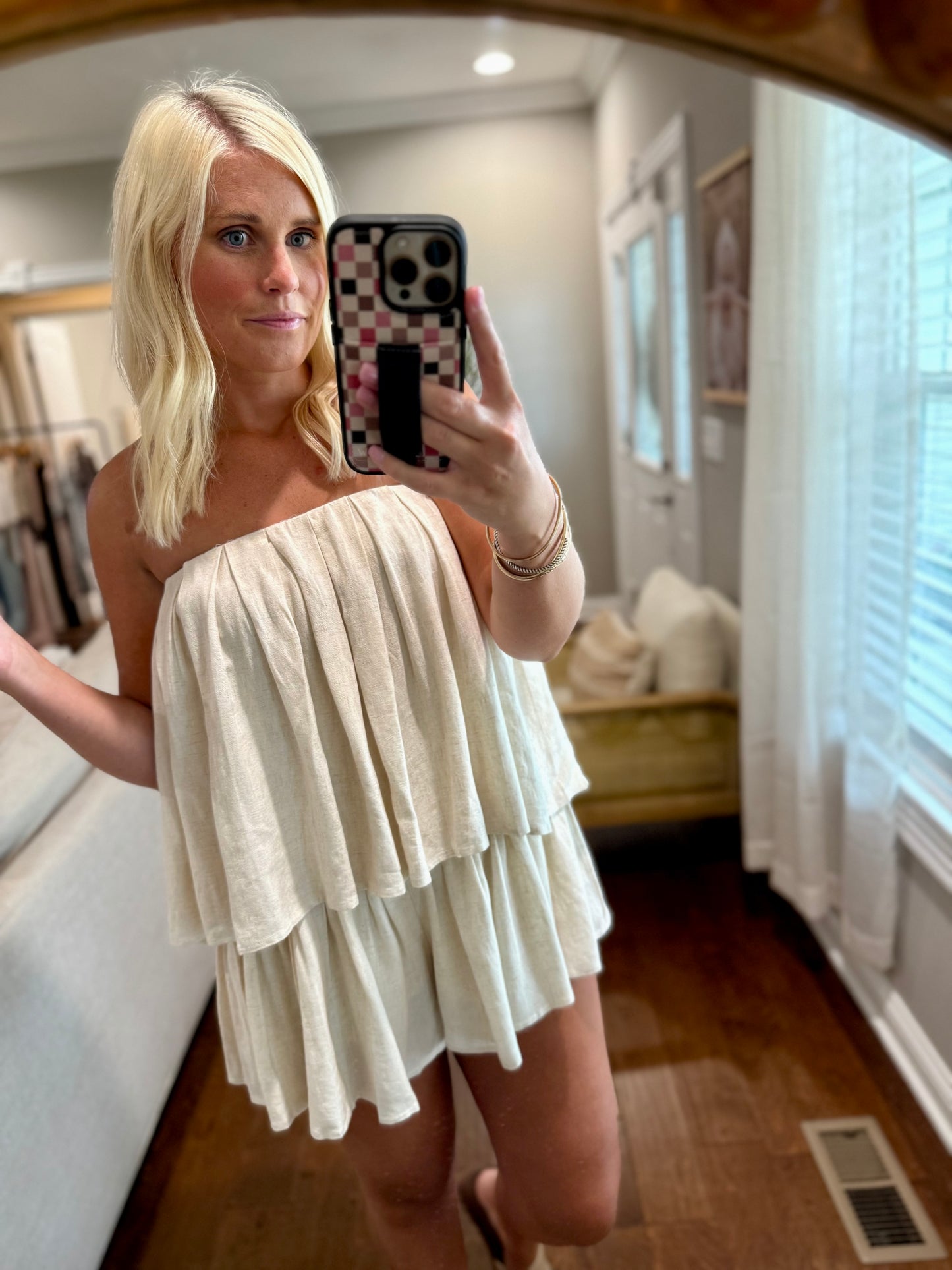 Linen Blend Romper