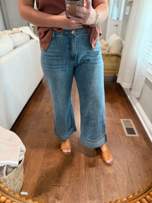 Straight Leg Mid-Rise Jean