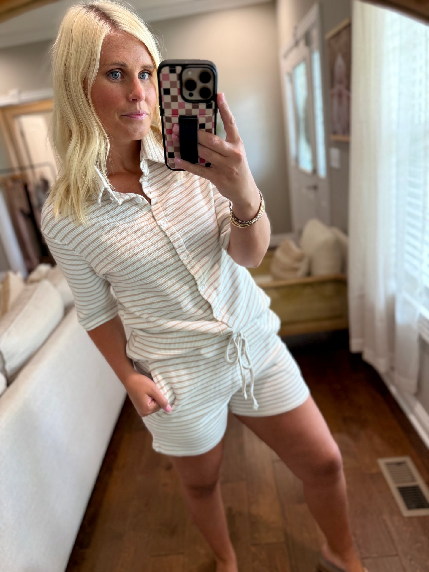 Striped Lounge Set