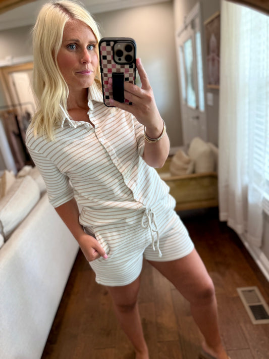 Striped Lounge Set