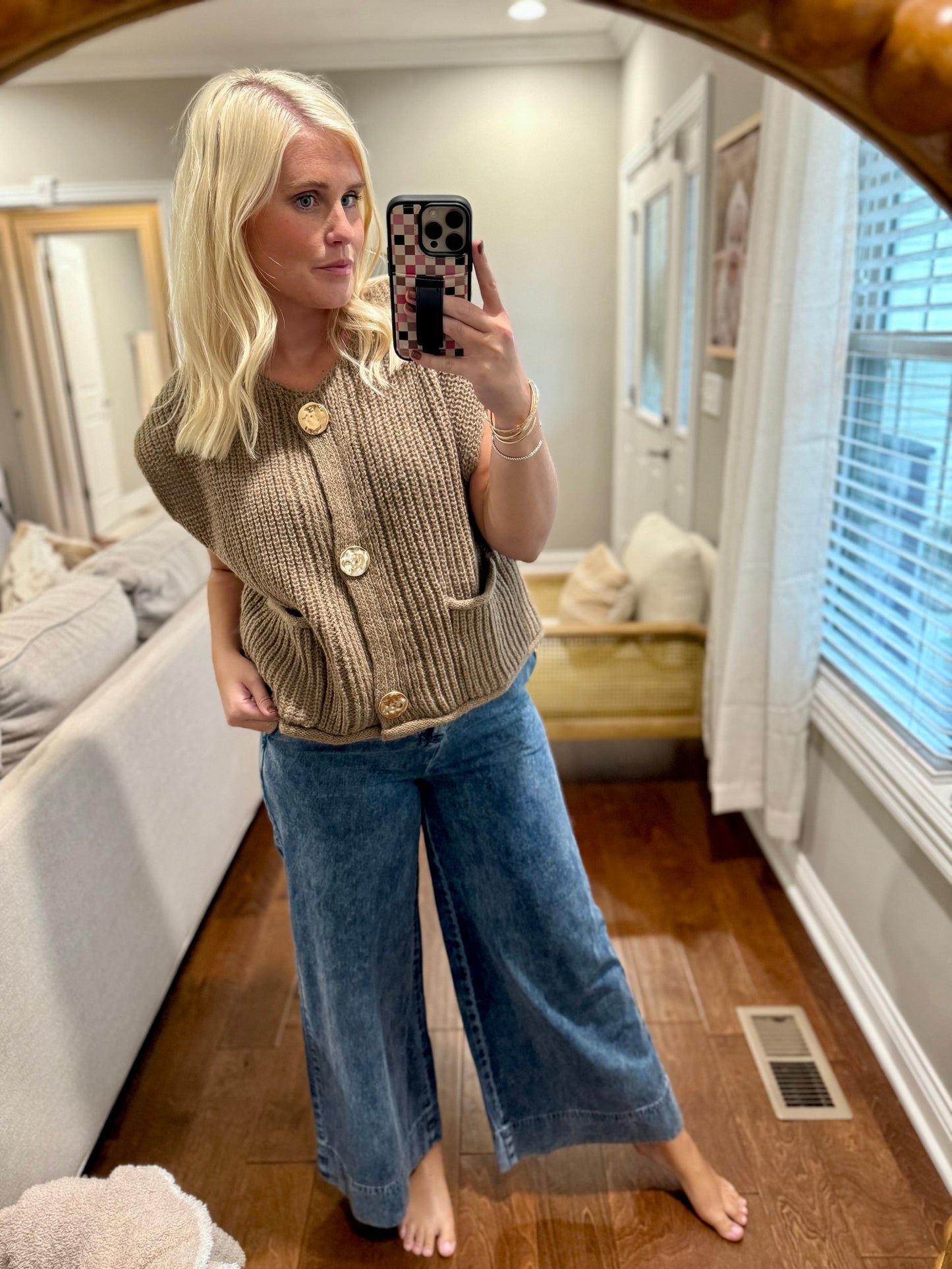 Coffee Sweater Vest