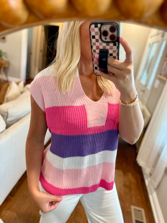 Colorblock Knit Top