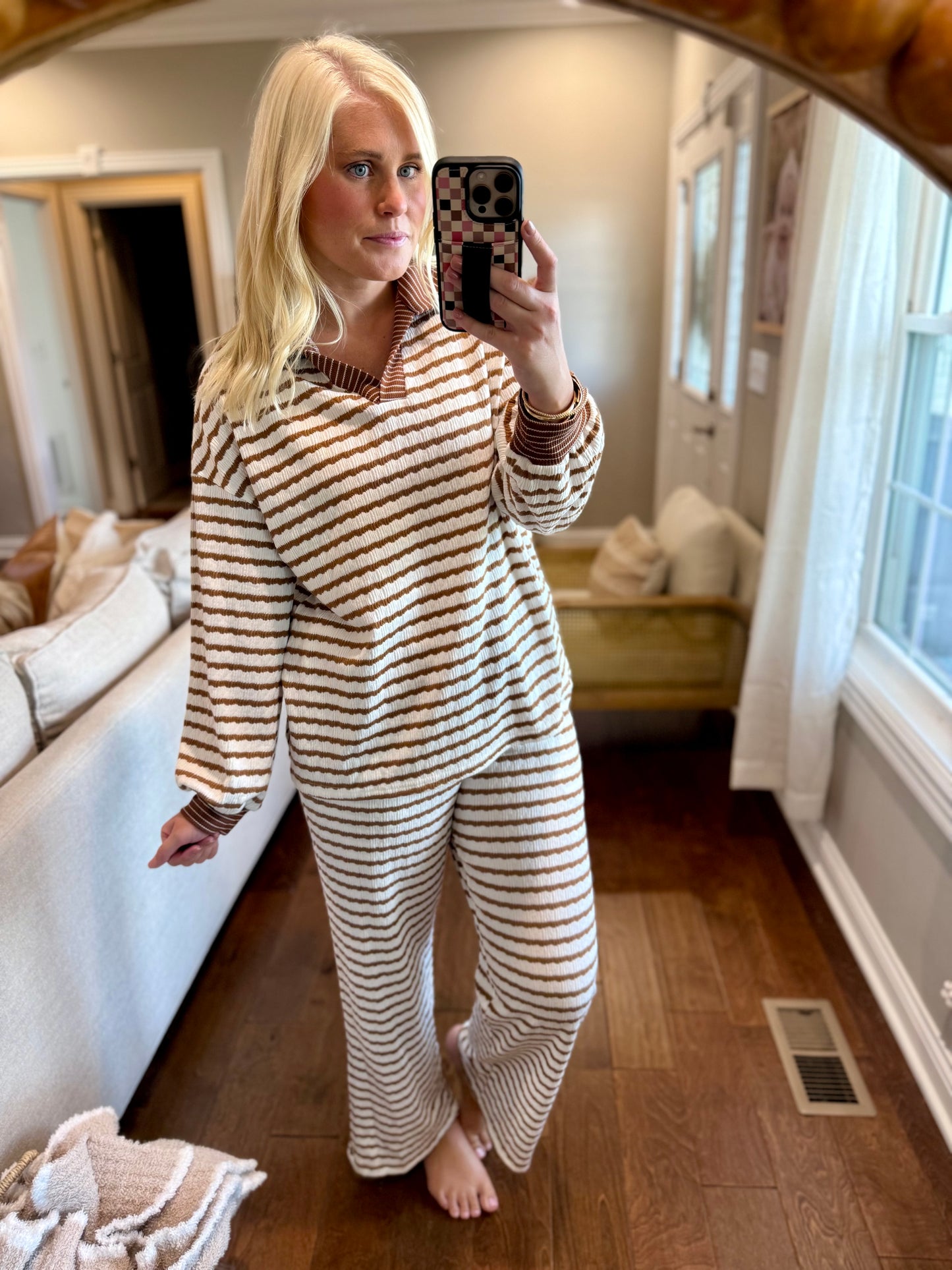Striped Textured Set