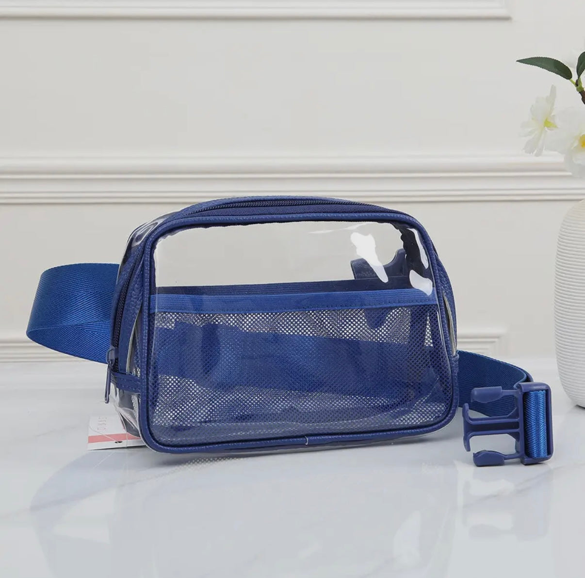 Blue Clear Fanny Pack